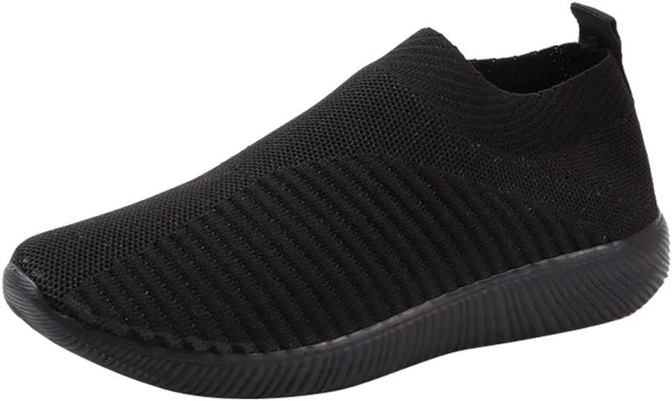 Women’s Slip-On Shoes Casual Lace-Free Walking Loafers Running Shoes for Men Comfortable White Casual Shoes Fashion Sneakers Red Tennis Shoe White Loafers