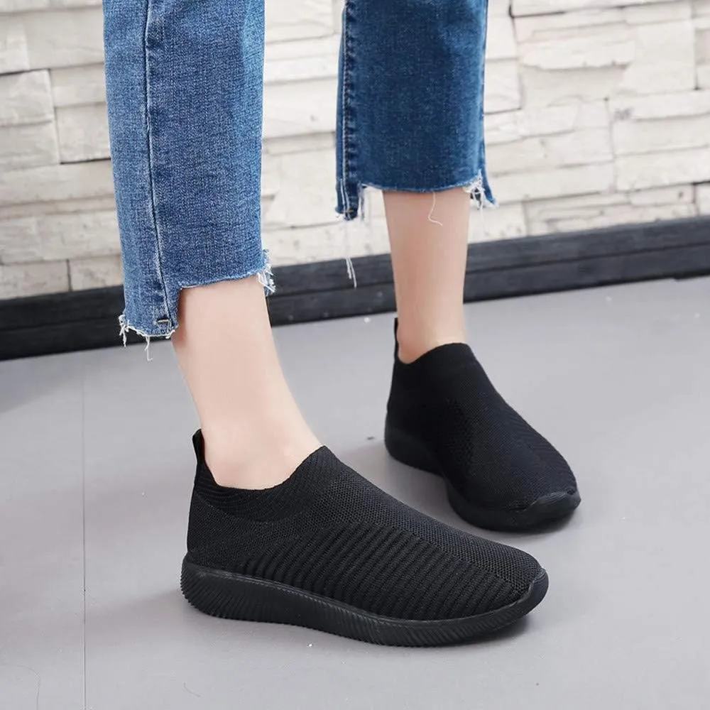 Women’s Slip-On Shoes Casual Lace-Free Walking Loafers Running Shoes for Men Comfortable White Casual Shoes Fashion Sneakers Red Tennis Shoe White Loafers