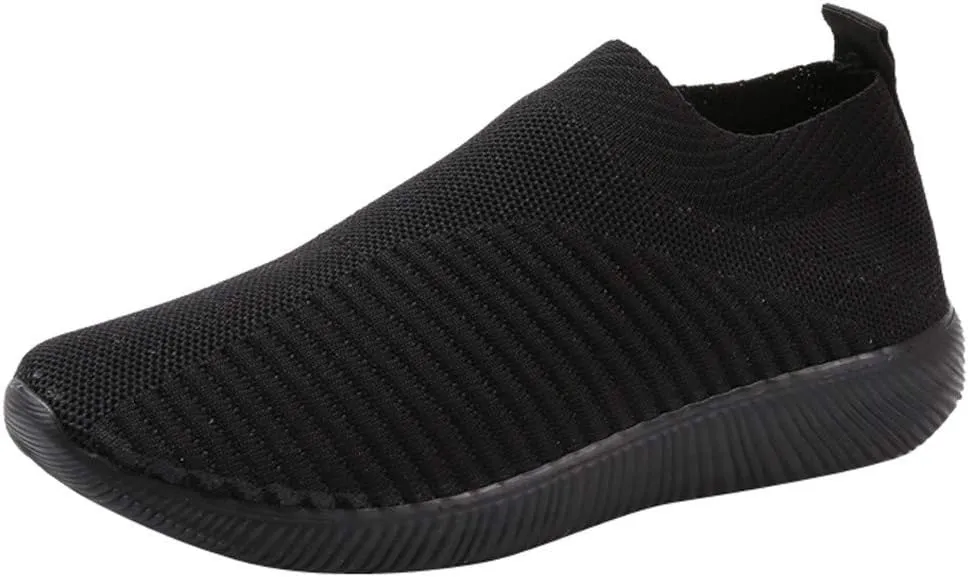 Women’s Slip-On Shoes Casual Lace-Free Walking Loafers Running Shoes for Men Comfortable White Casual Shoes Fashion Sneakers Red Tennis Shoe White Loafers