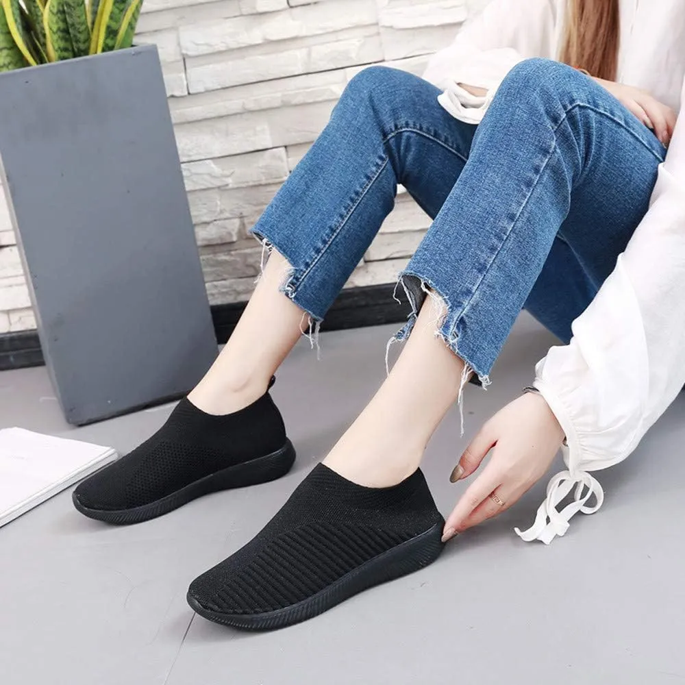 Women’s Slip-On Shoes Casual Lace-Free Walking Loafers Running Shoes for Men Comfortable White Casual Shoes Fashion Sneakers Red Tennis Shoe White Loafers