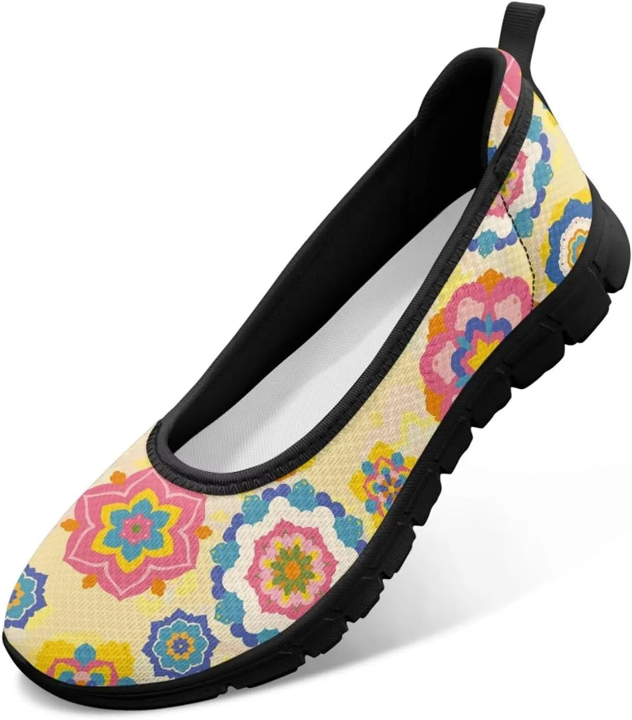 Women's Slip on Shoes Printed Lightweight Walking Shoes Stylish Loafers Non Slip Shoes Low-top Casual Shoes SizeUS 6-11