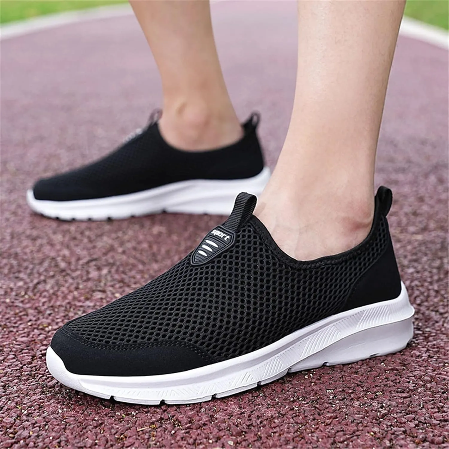 Womens Slip On Walking Shoes Lightweight Breathable Non Slip Non Slip Work Shoes Women High Top Casual Work Shoes Brown Sneakers Steel Toe Tennis Shoe Loafers Dress Shoe