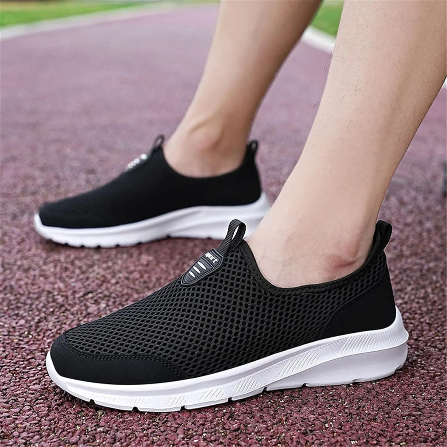 Womens Slip On Walking Shoes Lightweight Breathable Non Slip Non Slip Work Shoes Women High Top Casual Work Shoes Brown Sneakers Steel Toe Tennis Shoe Loafers Dress Shoe