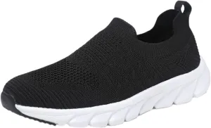 Womens Slip On Walking Shoes Non Slip Running Shoes Womens Running Shoes Arch Support Black Casual Shoes Men Shoes Sneakers Brown Tennis Shoe Trainers Shoe
