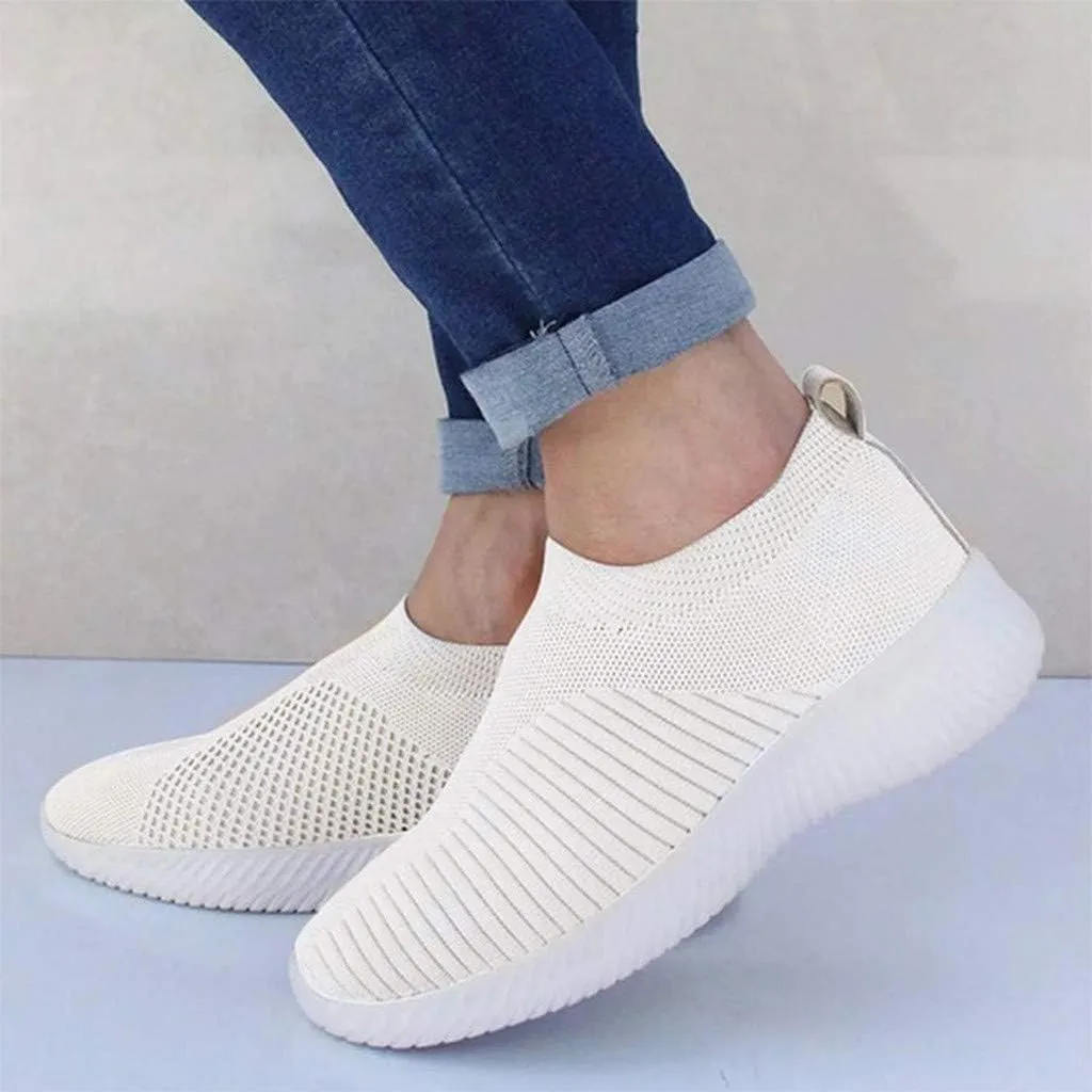 Women's Slip On Walking Shoes Running Comfortable Slip On Shoes Women Fashion Casual Tennis Shoes Platform Sneakers Red Tennis Shoe Loafers Dress Shoe
