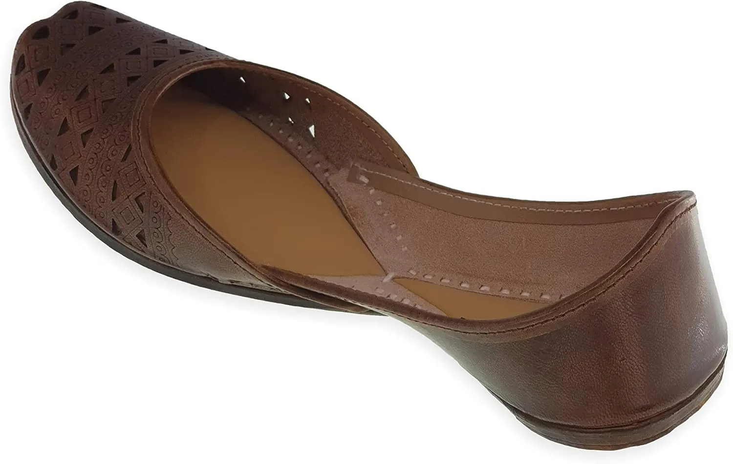 Women's Soft Leather Daily Casual Wear Jutis | Bite and Pinch Free Juti | Punjabi Jutti for Ladies | Flats Mojari Shoes | Phulkari Ethnic Flat for Girls |