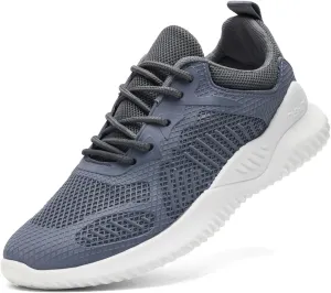 Womens Tennis Running Shoes Unisex Lightweight Breathable Walking Shoes Ultra Soft Flying Knitting Lace Up Fashion Sneakers Non Slip Athletic Trainers Casual Sports Shoes