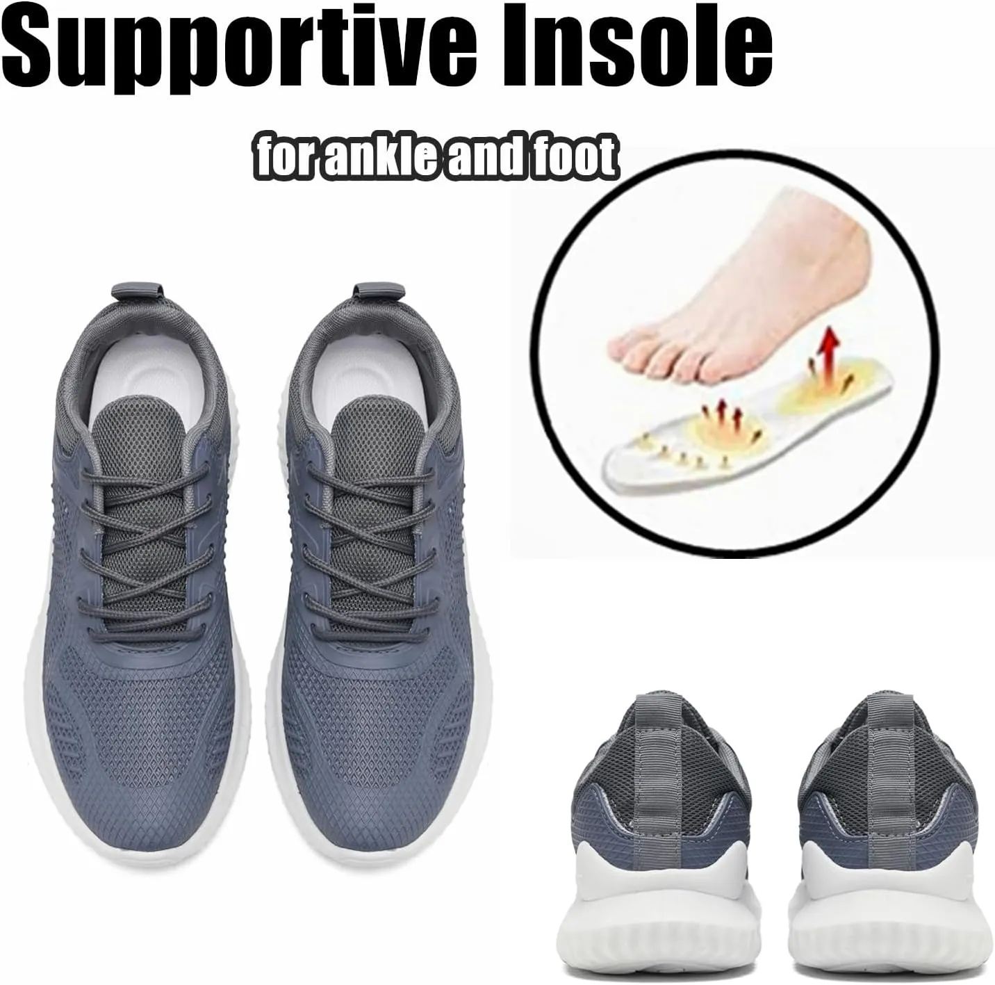 Womens Tennis Running Shoes Unisex Lightweight Breathable Walking Shoes Ultra Soft Flying Knitting Lace Up Fashion Sneakers Non Slip Athletic Trainers Casual Sports Shoes