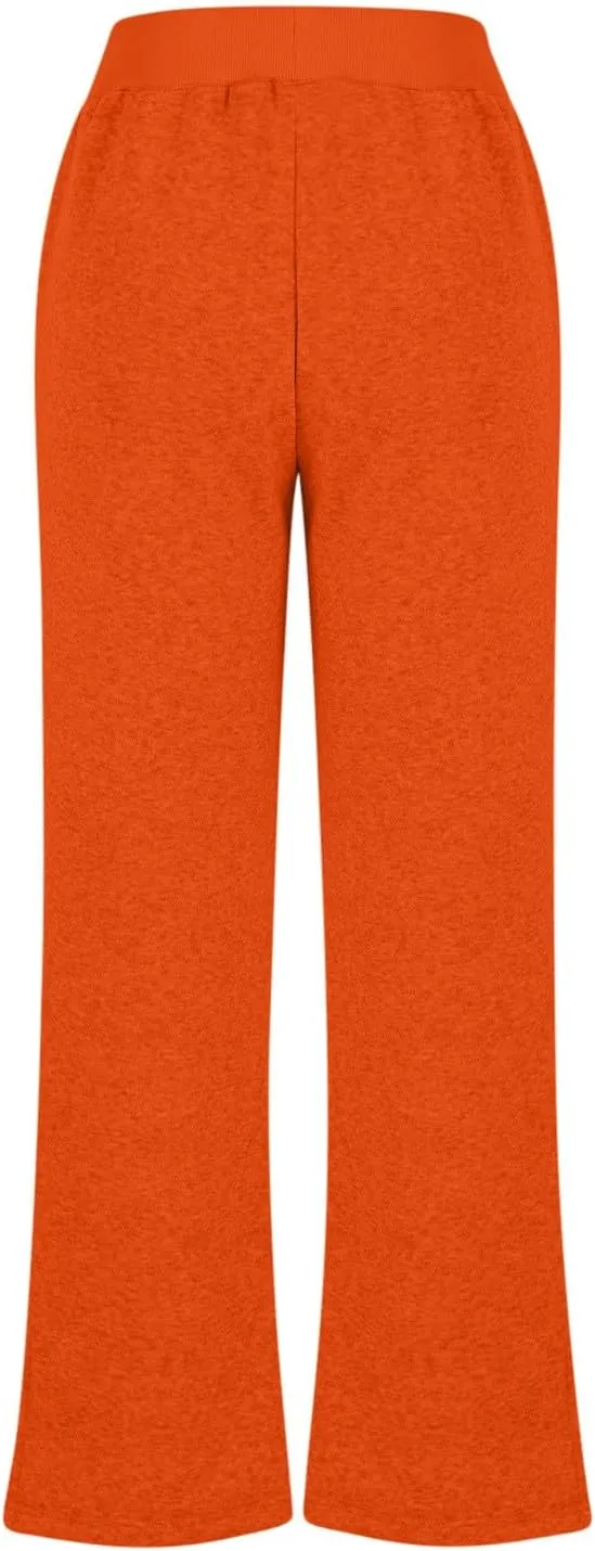 Womens Wide Leg Sweatpants High Waisted Drawsting Workout Athletic Yoga Pants Casual Pants with Pockets