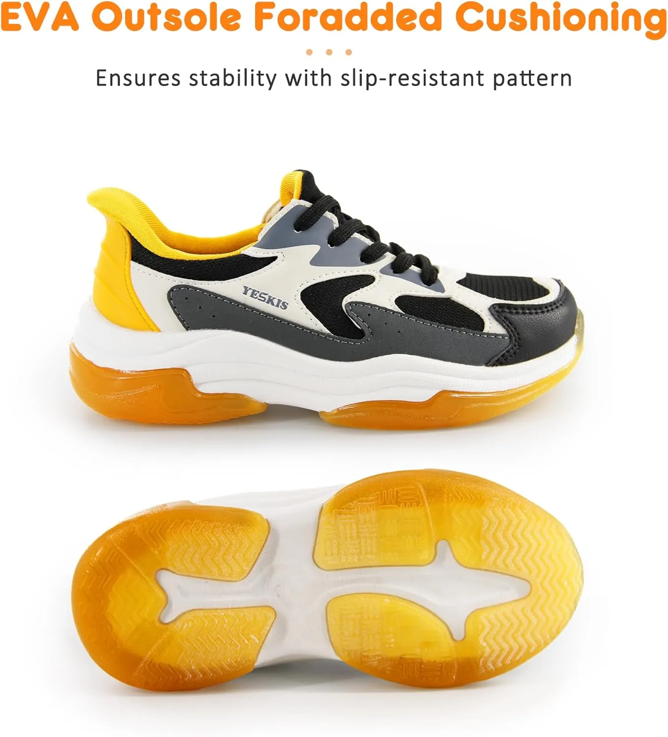 YESKIS Boys Girls Light Up Shoes Kids Lightweight Breathable Mesh Led Flashing Fashion Running Sneakers for Toddler Little Kid