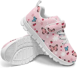 Yzaoxia Unisex Kids Sneakers Hook and Loop Boys Girls Walking Shoes